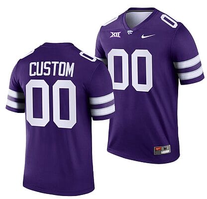 Custom Kansas State Wildcats Jersey Name and Number NCAA College Football Replica Purple