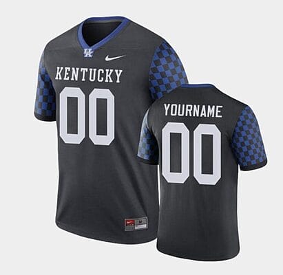 Custom Kentucky Wildcats Jersey Name and Number NCAA College Football Legend Black