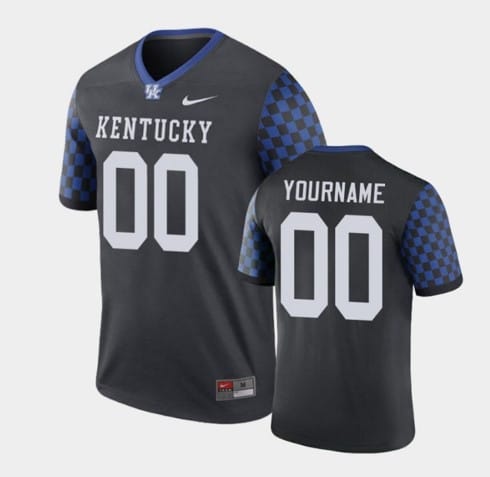 Custom Kentucky Wildcats Jersey Name and Number NCAA College Football Legend Black