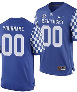 Custom Kentucky Wildcats Jersey Name and Number NCAA College Football Replica Royal
