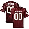 Custom Kutztown Golden Bears Jersey Name and Number NCAA College Football Red