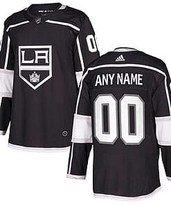 Custom Los Angeles Kings Jersey Name And Number 2017-2018 Black Hockey