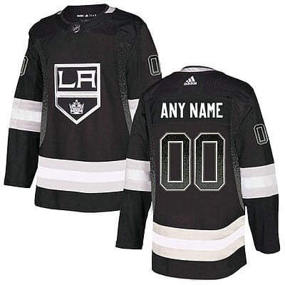 Custom Los Angeles Kings Jersey Name And Number Black Team Logos Fashion 1