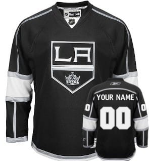 Custom Los Angeles Kings Jersey Name And Number Black Third