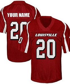 Custom Louisville Cardinals Jersey Name and Number NCAA College Football Style 2