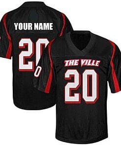 Custom Louisville Cardinals Jersey Name and Number NCAA College Football Style 3