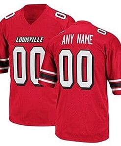 Custom Louisville Cardinals Jersey Name and Number NCAA College Football Style 4