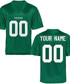 Custom Marshall Thundering Herd Jersey Name and Number NCAA College Football