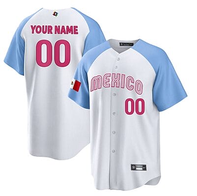 Custom Mexico Baseball Jersey 2023 World Cool Base All Stitched Alternate