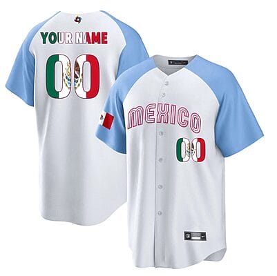 Custom Mexico Baseball Jersey 2023 World Cool Base All Stitched Alternate Limited