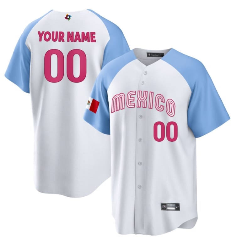 Custom Mexico Baseball Jersey 2023 World Cool Base All Stitched Alternate