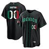 Custom Mexico Baseball Jersey 2023 World Cool Base All Stitched Black Limited