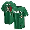 Custom Mexico Baseball Jersey 2023 World Cool Base All Stitched Green Limited