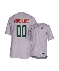 Custom Miami Hurricanes Baseball Jersey