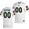 Custom Miami Hurricanes Jersey Name and Number NCAA College Football ACC White