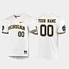 Custom Michigan Wolverines Baseball Jersey Name And Number College White 2019 World Series