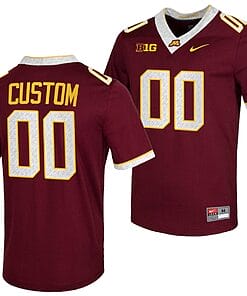 Custom Minnesota Golden Gophers Jersey Name and Number NCAA College Football Untouchable Maroon