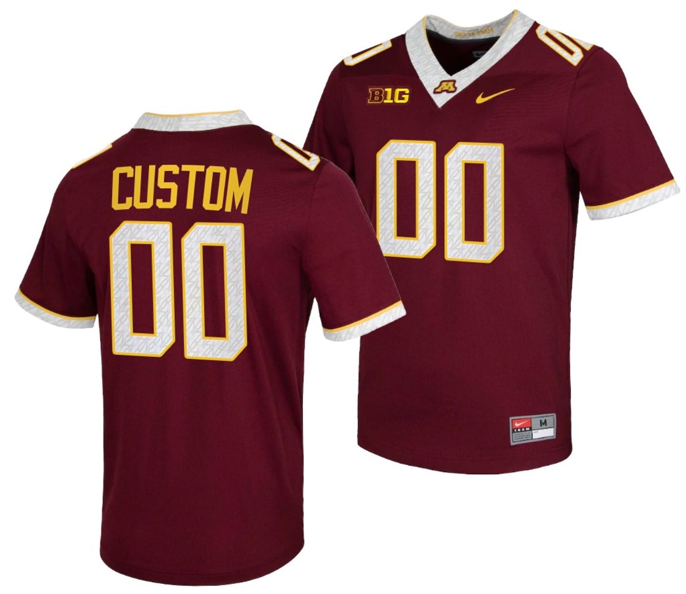 Custom Minnesota Golden Gophers Jersey Name and Number NCAA College Football Untouchable Maroon