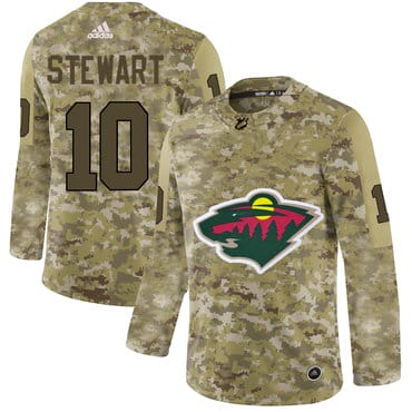 Custom Minnesota Wild Jersey Name And Number Camo