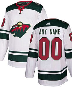 Custom Minnesota Wild Jersey Name And Number White NHL