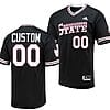 Custom Mississippi State Bulldogs Baseball Jersey Name and Number NCAA College Black