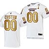 Custom Mississippi State Bulldogs Jersey Name and Number NCAA College Football Egg Bowl Champions Gold