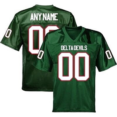 Custom Mississippi Valley State Delta Devils Jersey Name and Number NCAA College Football