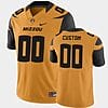 Custom Missouri Tigers Jersey Name and Number NCAA College Football Gold