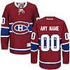 Custom Montreal Canadiens Jersey Name And Number 2016 Red Reebok Home NHL Hockey