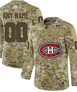 Custom Montreal Canadiens Jersey Name And Number Camo