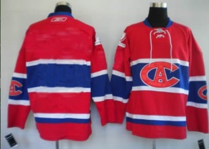 Custom Montreal Canadiens Jersey Name And Number Red CA