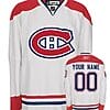 Custom Montreal Canadiens Jersey Name And Number White