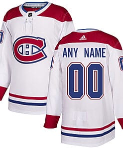 Custom Montreal Canadiens Jersey Name And Number White NHL