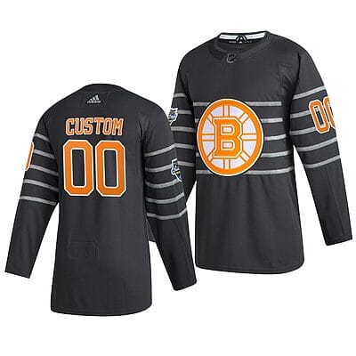 Custom NHL All-Star Jersey Name And Number 2020 Gray Game Boston Bruins