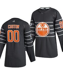 Custom NHL All-Star Jersey Name And Number 2020 Gray Game Edmonton Oilers