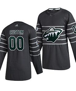 Custom NHL All-Star Jersey Name And Number 2020 Gray Game Minnesota Wild