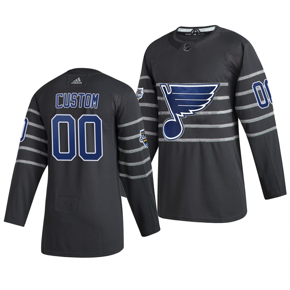 Custom NHL All-Star Jersey Name And Number 2020 Gray Game St. Louis Blues