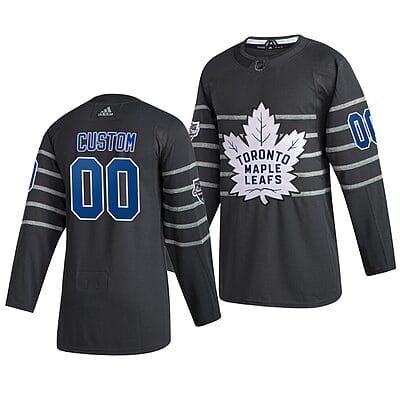Custom NHL All-Star Jersey Name And Number 2020 Gray Game Toronto Maple Leafs