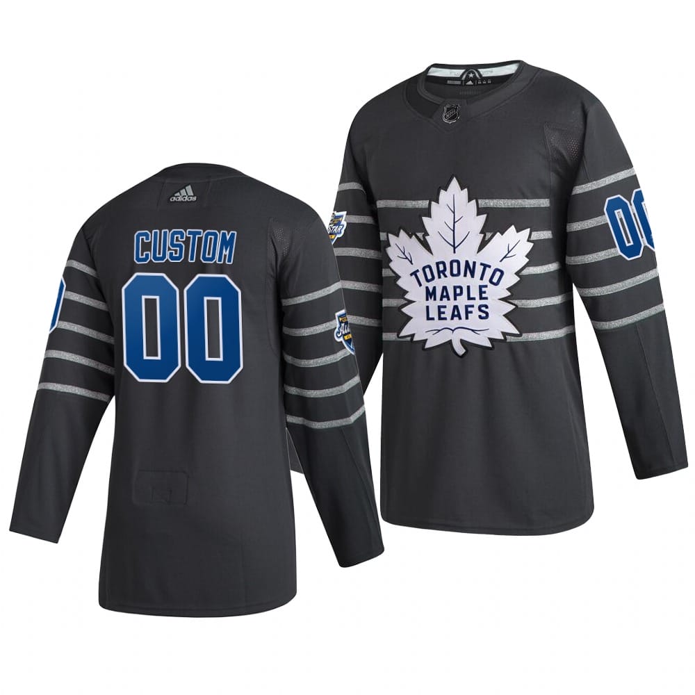 Custom NHL All-Star Jersey Name And Number 2020 Gray Game Toronto Maple Leafs