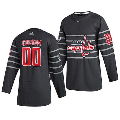Custom NHL All-Star Jersey Name And Number 2020 Gray Game Washington Capitals