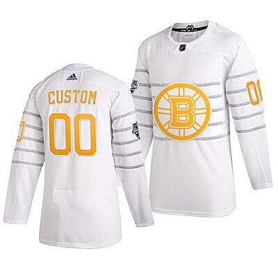 Custom NHL All-Star Jersey Name And Number 2020 White Game Boston Bruins