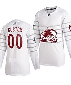 Custom NHL All-Star Jersey Name And Number 2020 White Game Colorado Avalanche