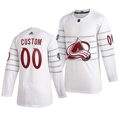 Custom NHL All-Star Jersey Name And Number 2020 White Game Colorado Avalanche