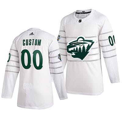Custom NHL All-Star Jersey Name And Number 2020 White Game Minnesota Wild