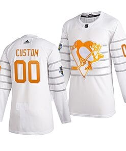 Custom NHL All-Star Jersey Name And Number 2020 White Game Pittsburgh Penguins