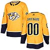 Custom Nashville Predators Jersey Name And Number 2017-2018 Yellow Hockey NHL