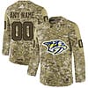 Custom Nashville Predators Jersey Name And Number Camo