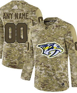 Custom Nashville Predators Jersey Name And Number Camo