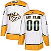 Custom Nashville Predators Jersey Name And Number NHL White