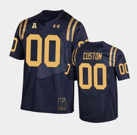 Custom Navy Midshipmen Jersey Name and Number NCAA College Football Navy